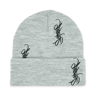Supreme Tag Beanie "Heather Grey"