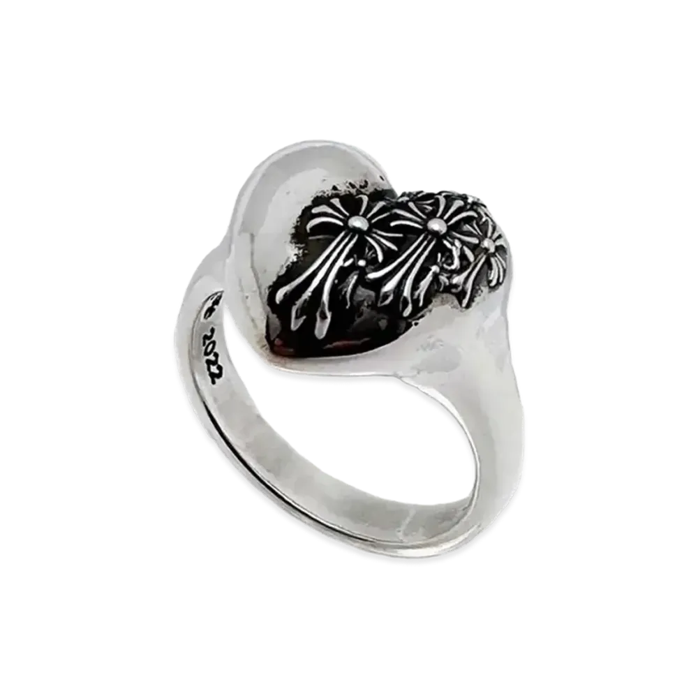 CHROME HEARTS/クロムハーツRING R.I.P HEART クロムハーツ RlPハート リング 