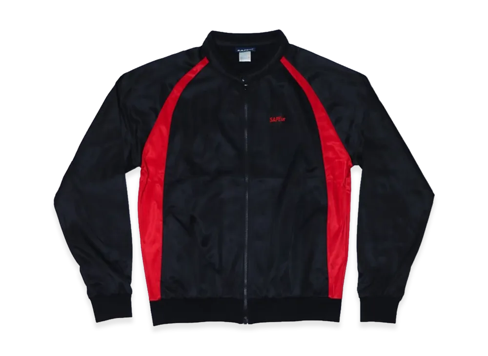 SAPEur Track Top Track Jacket "Black/Red"