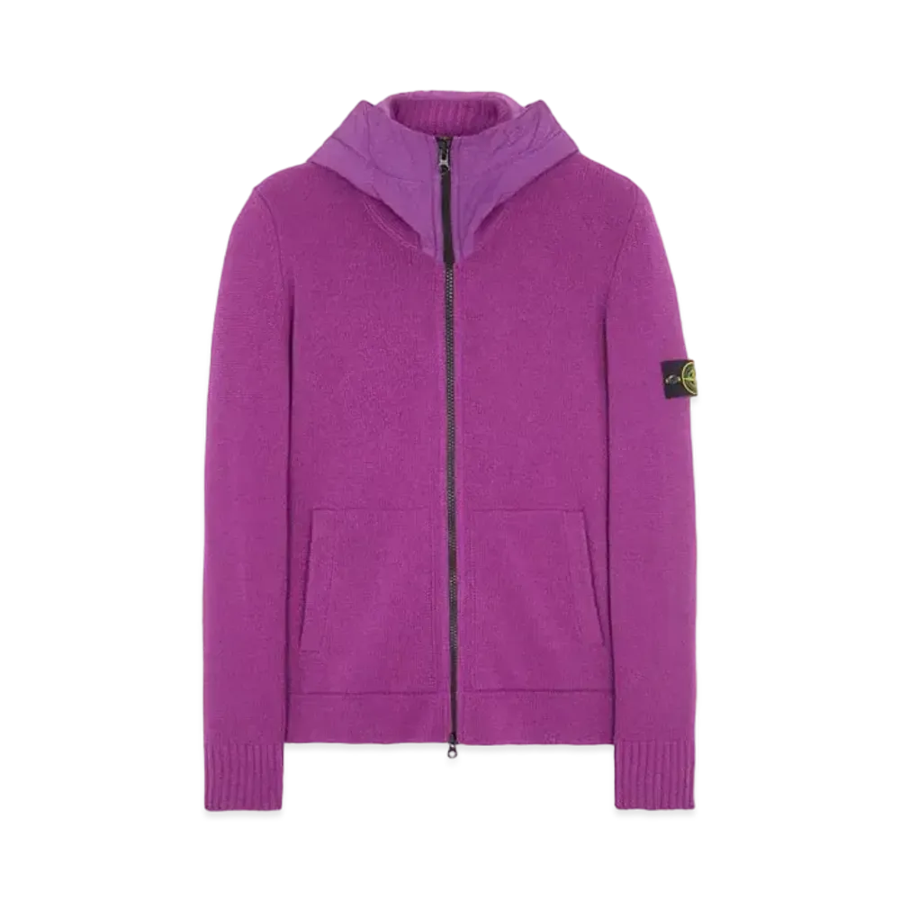 Stone Island 531A3 LAMBSWOOL WITH NASLAN HOOD "Magenta"