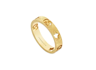 GUCCI Icon Star Detail 18K Ring "Silver"