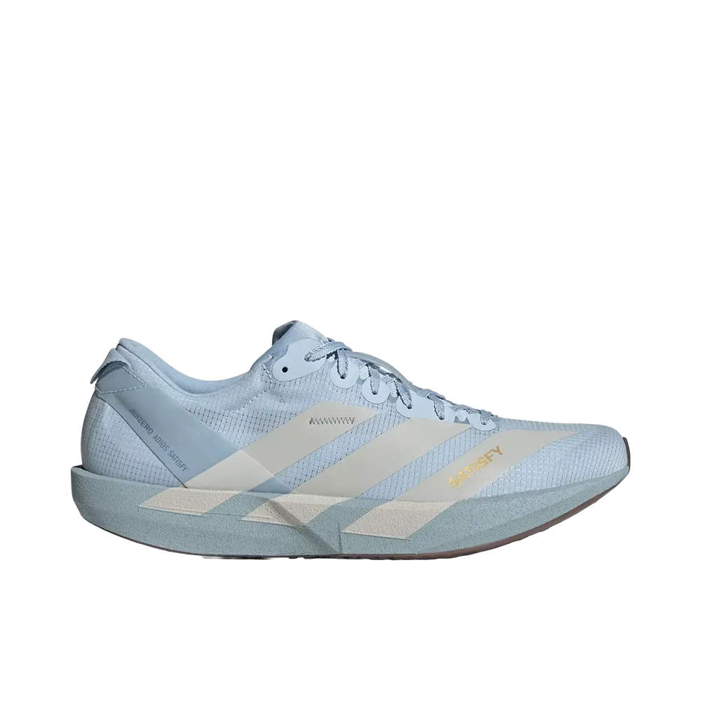Satisfy × adidas Adizero Japan "Wonder Blue/Pearl Met"