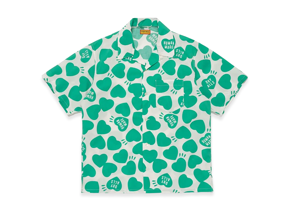 HUMAN MADE Bangkok Heart Aloha Shirt "Green"