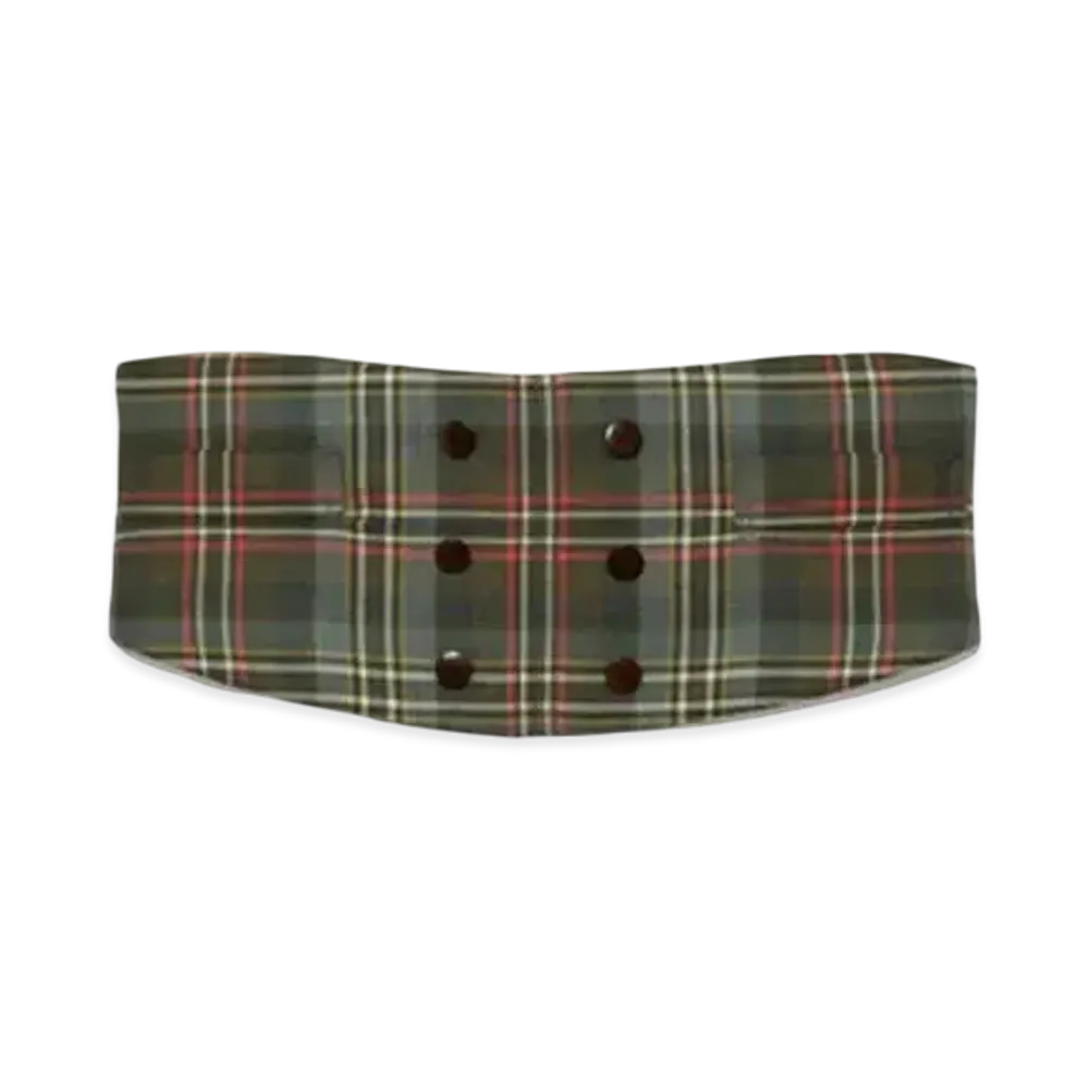 FUMIKA UCHIDA Tartan Plaid Cummerbund "Plaid Moss"