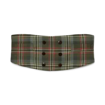 FUMIKA UCHIDA Tartan Plaid Cummerbund "Plaid Moss"