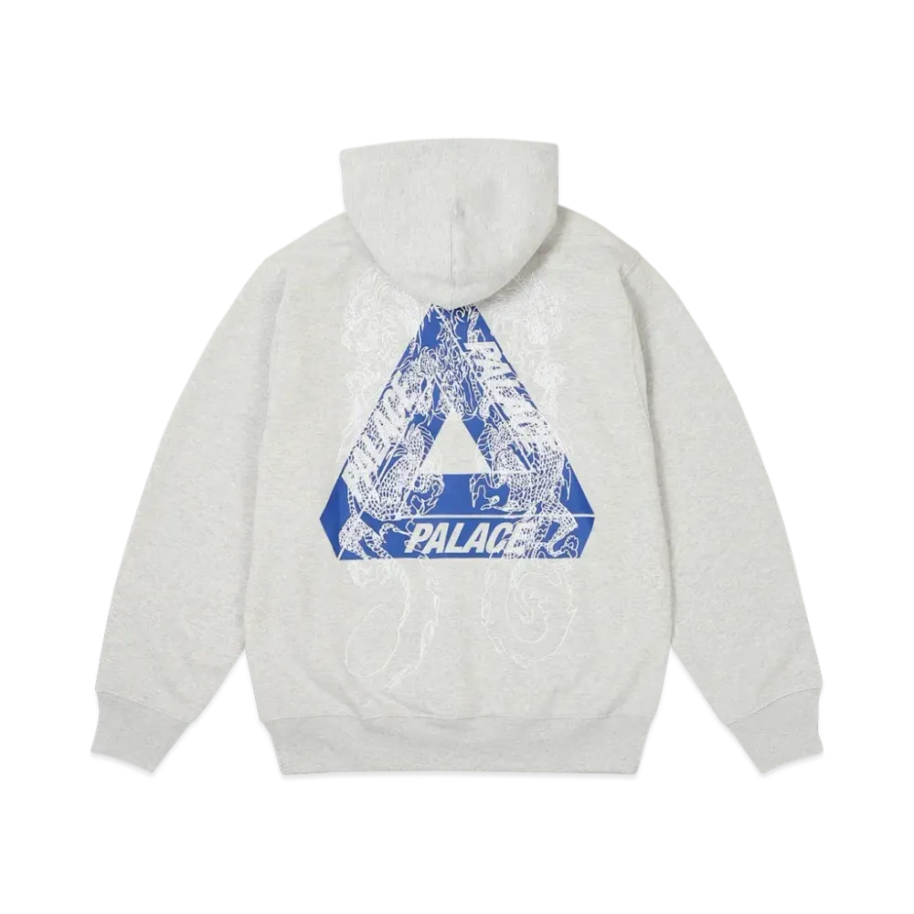 PALACE Tri-Dragon Hood "Grey Marl"
