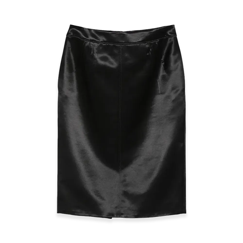 Saint Laurent Women's Satin Skirt "Black"