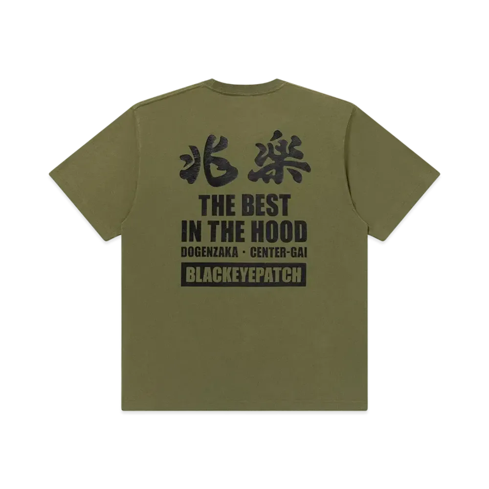 BlackEyePatch Choraku In The Hood Tee "Olive"