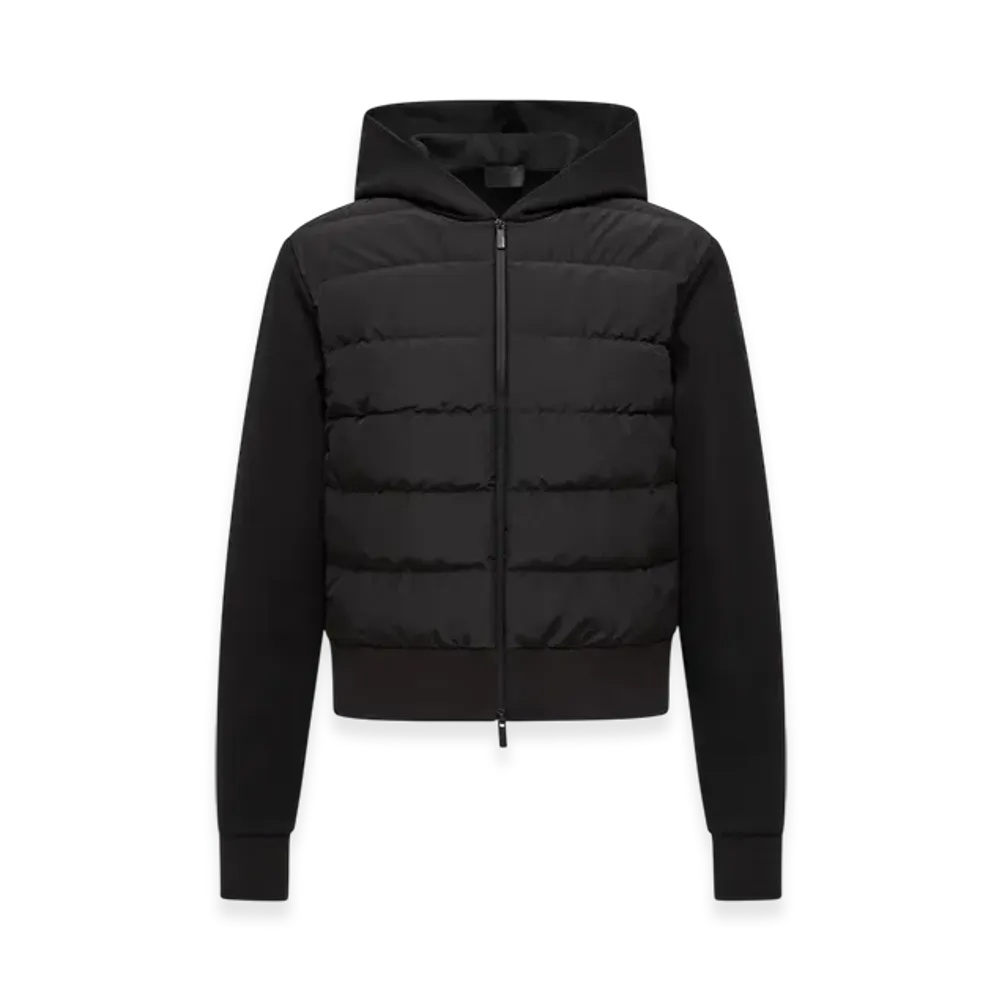 MONCLER Padded Cotton Zip-Up Hoodie "Black"