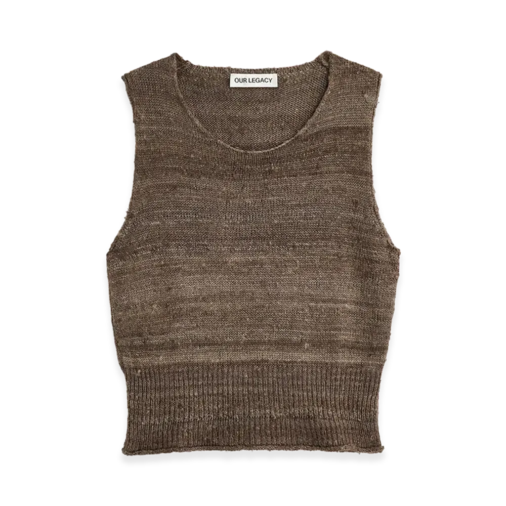 OUR LEGACY Pleaser Tank "Wathered Earth Handspun Silk"