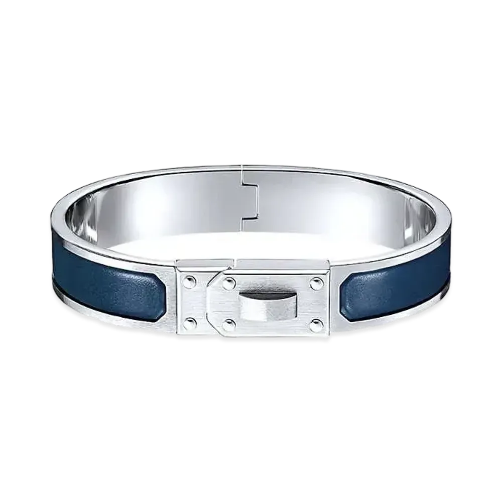 Hermes Kelly Men Bracelet "Bleu De Biarritz"