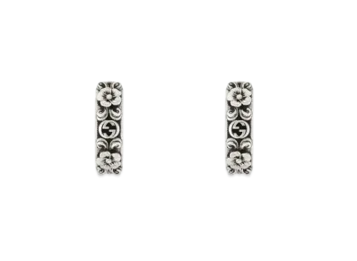 GUCCI Interlocking G & Flower Element Earrings