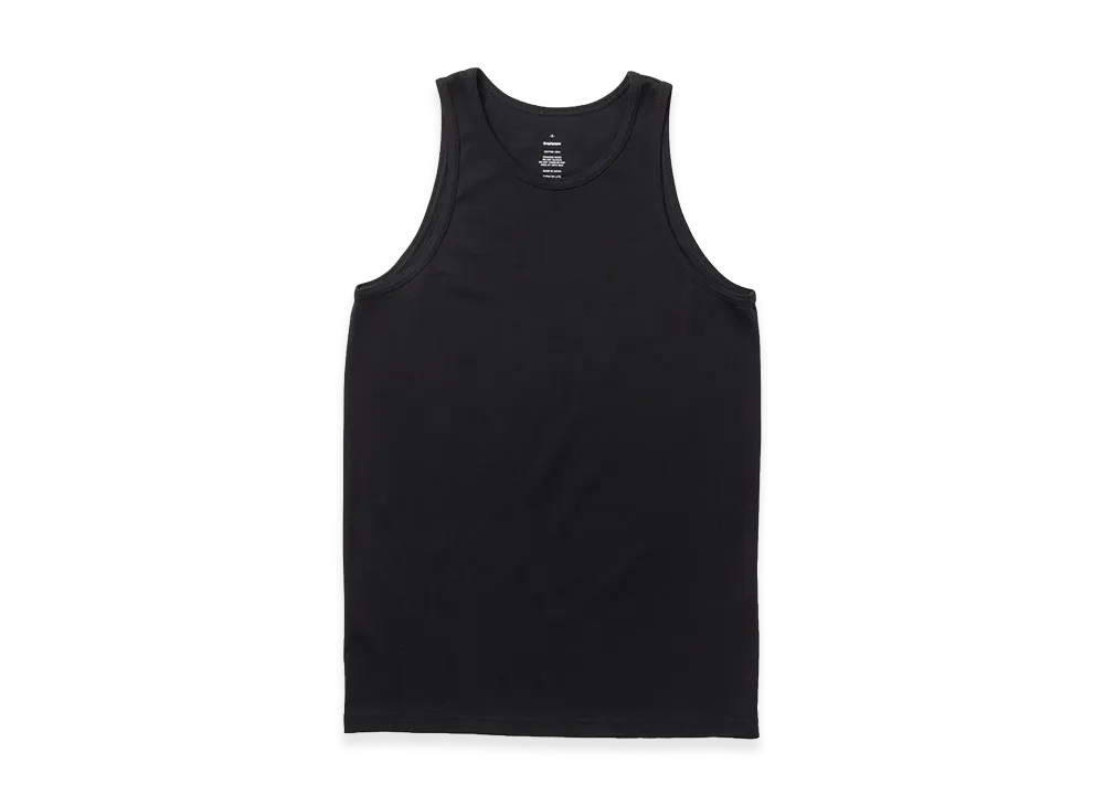 Graphpaper American Sea Island Cotton Tank Top "Black"