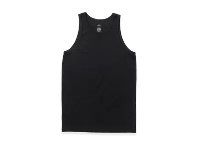 Graphpaper American Sea Island Cotton Tank Top "Black"