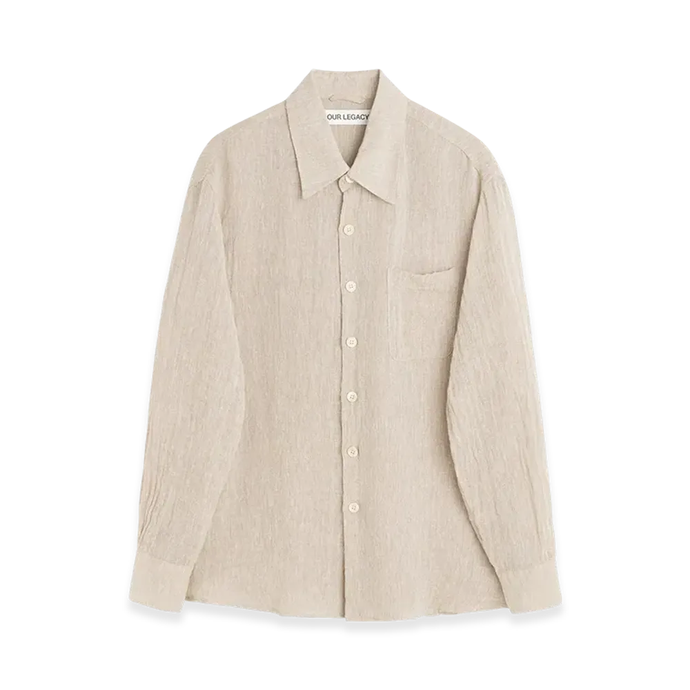 OUR LEGACY Above Shirt "Pollen Dust Sparse Crepe Weave"