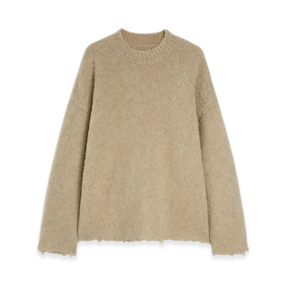 Jil Sander Wool Crew-Neck Sweater "Beaver"