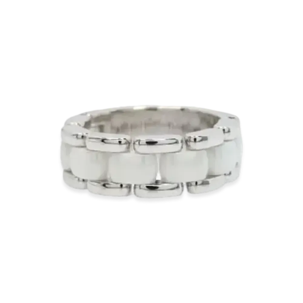 CHANEL Ultra Ceramic Ring 18K "White Gold"
