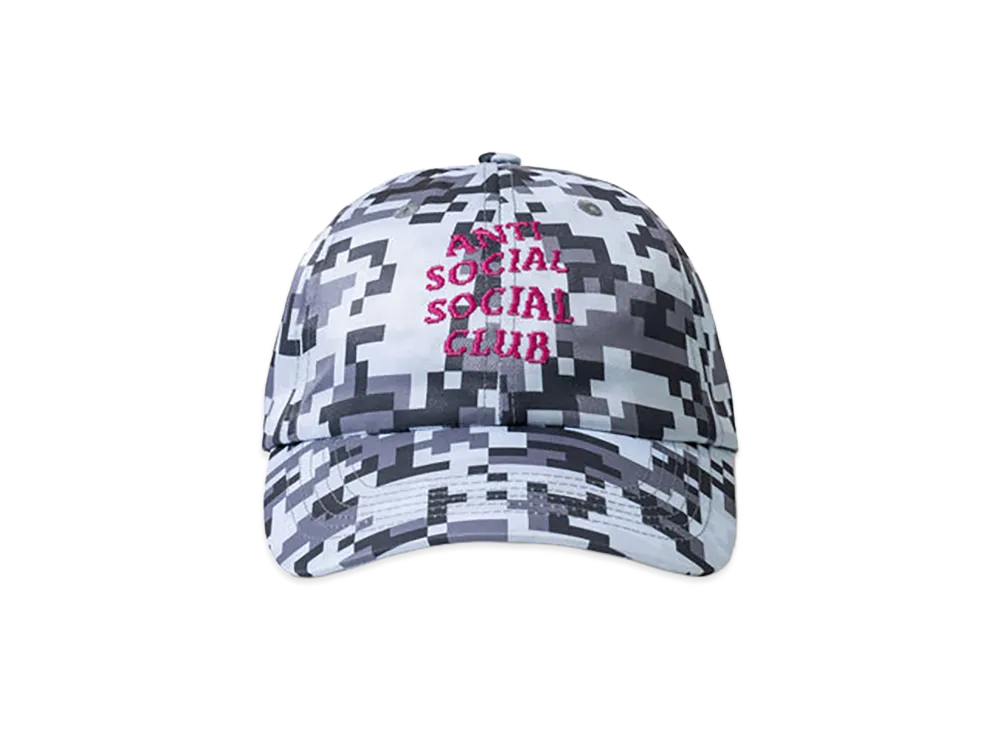 ANTI SOCIAL SOCIAL CLUB x Minecraft Pixel Camo 6P Hats "Grey"