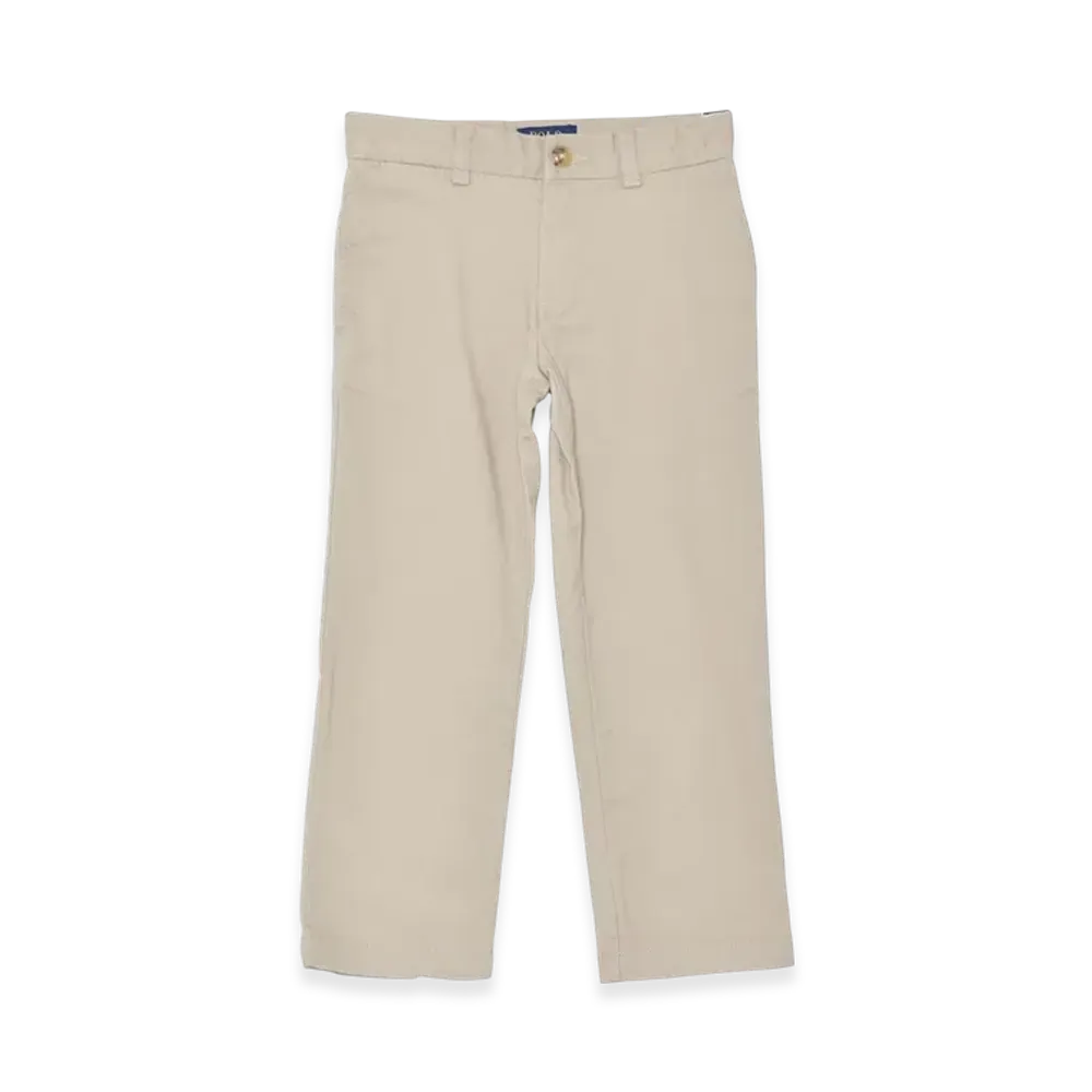 Polo Ralph Lauren Kids Straight Fit Flex Abrasion Twill Pants "Khaki"