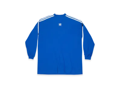 BALENCIAGA x adidas Oversized Long Sleeve T-Shirt "Blue"