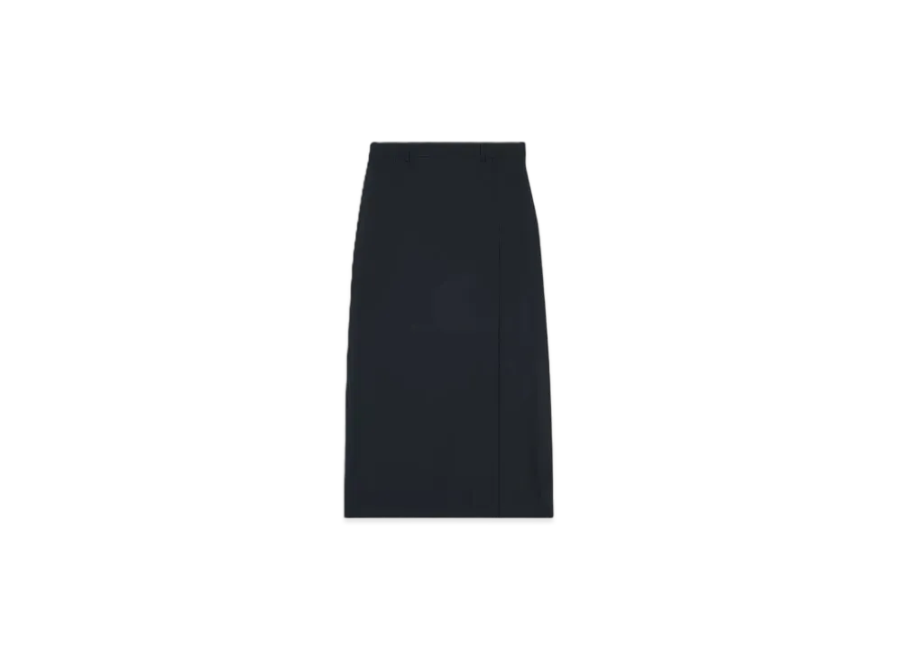 BALENCIAGA Slit Tailored Skirt "Black"