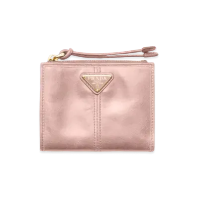PRADA Small Leather Wallet "Pink"