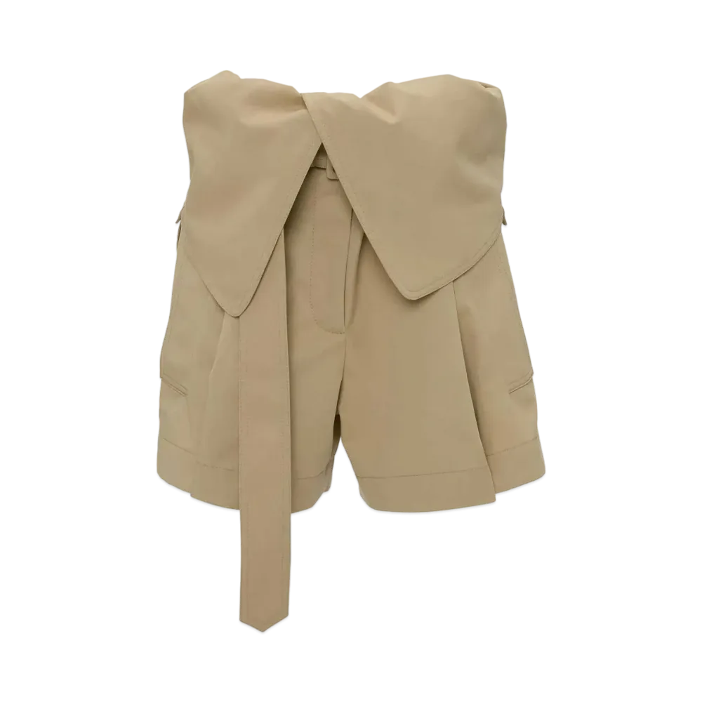JW ANDERSON Foldover Trench Shorts "Beige"