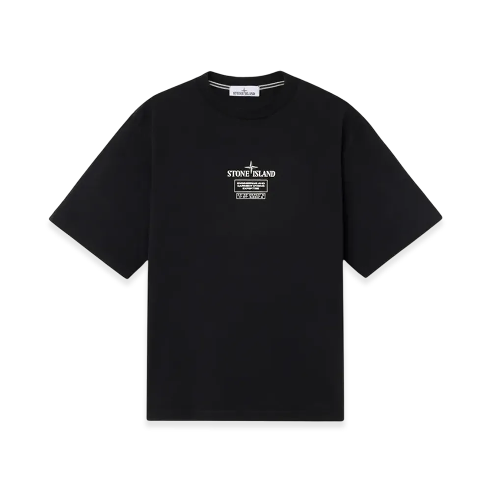 Stone Island 2100037 Combed Organic Cotton Jersey "Black"