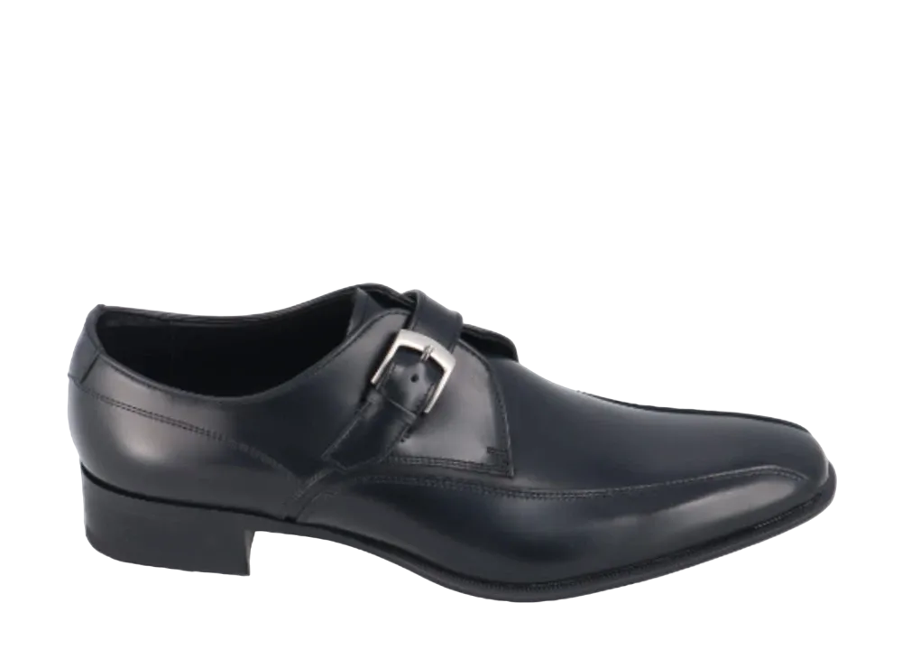 REGAL Monk Strap Calf Leather "Black" 728RAL