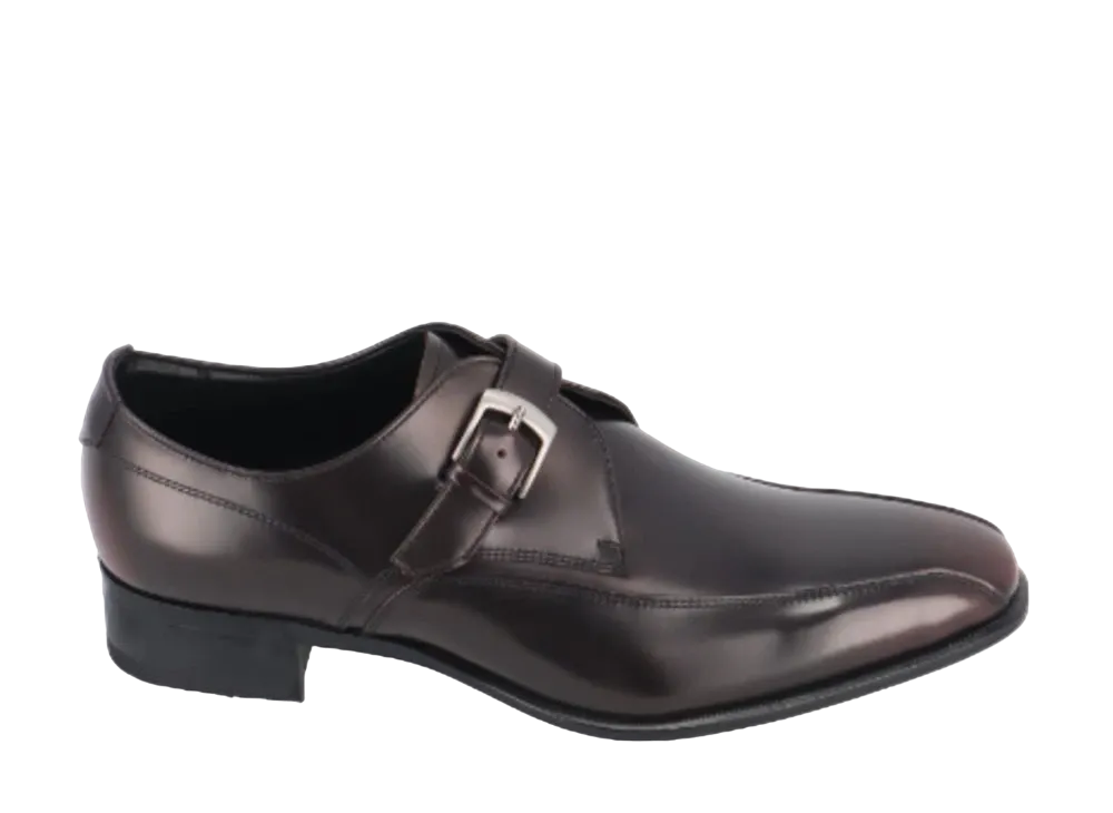 REGAL Monk Strap Calf Leather "Wine" 728RAL