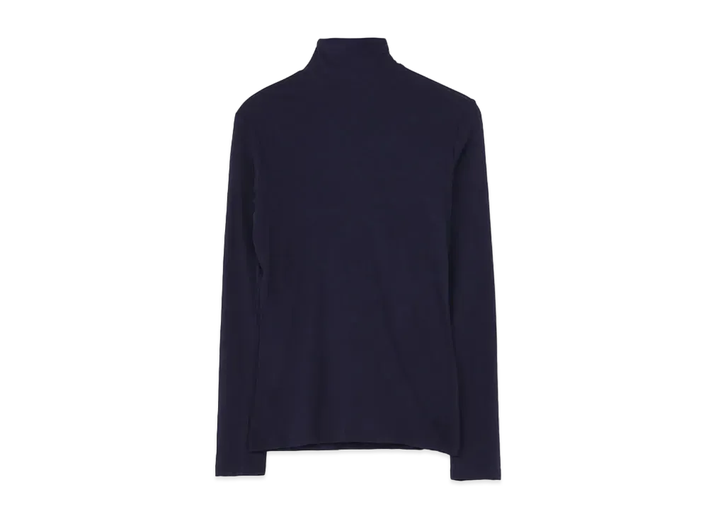 Yohji Yamamoto 80/-COSMORAMA HIGH GAUGE PS RN L-SLV "Navy"