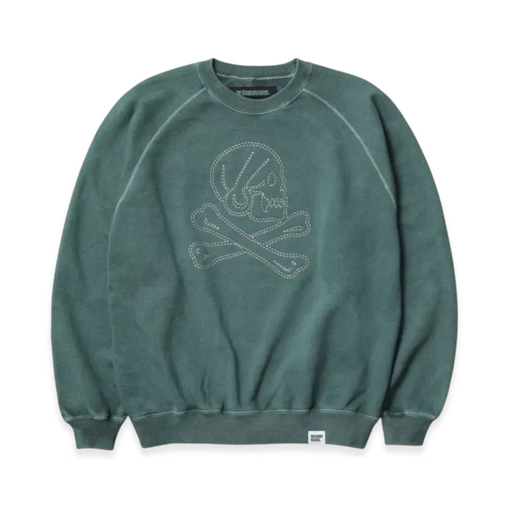 NEIGHBORHOOD Pigment Dyed Sweat Shirt LS "Green"