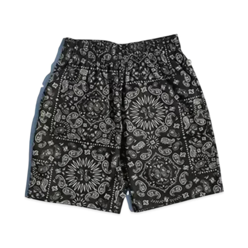 COOKMAN Chef Short Pants Checker "Paisley/Black"