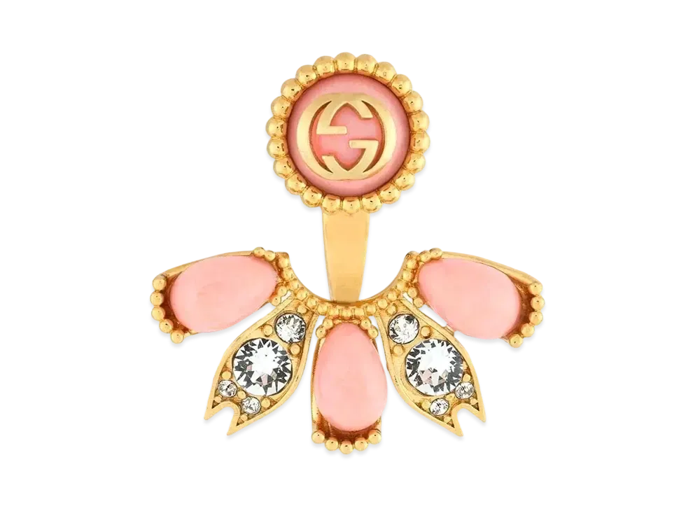 GUCCI Interlocking G Single Earrings "Gold"