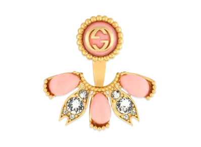 GUCCI Interlocking G Single Earrings "Gold"