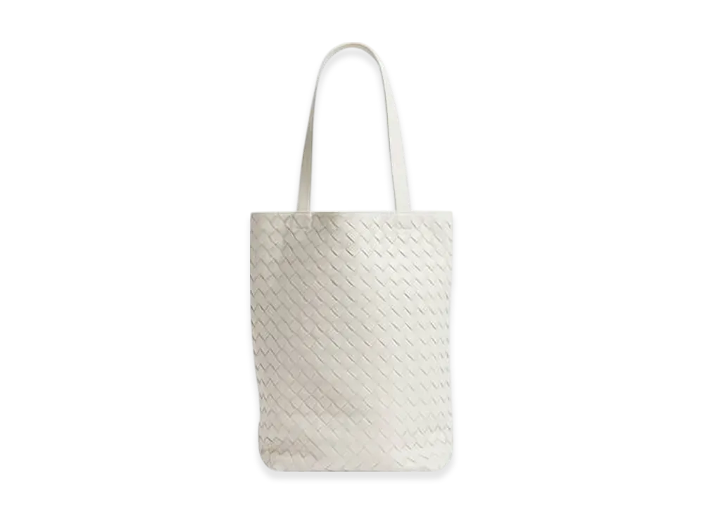 Bottega Veneta Small Intrecciato North-South Tote "White"