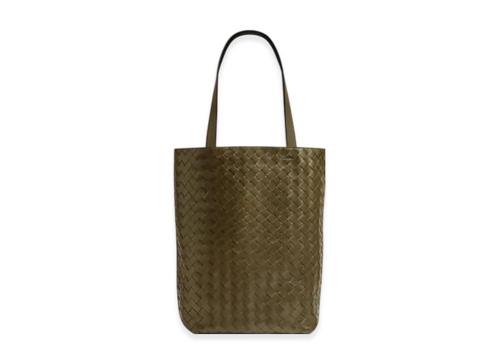 Bottega Veneta Small Intrecciato North-South Tote "Mud"