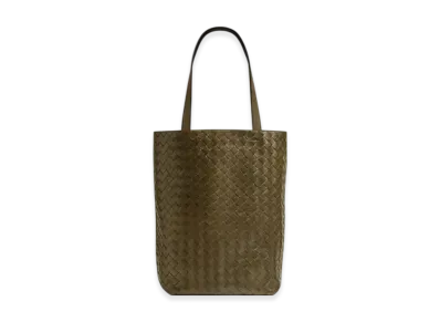 Bottega Veneta Small Intrecciato North-South Tote "Mud"