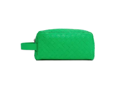 Bottega Veneta Intrecciato Travel Pouch "Parakeet"