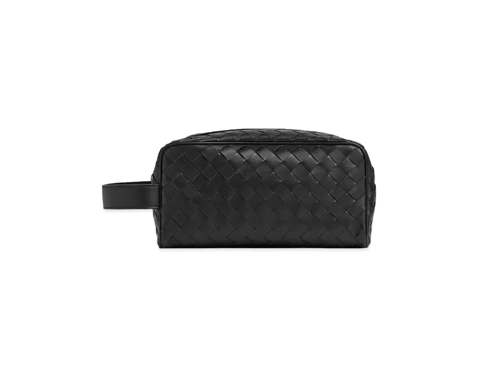 Bottega Veneta Intrecciato Travel Pouch "Black"