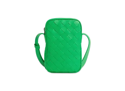 Bottega Veneta Intrecciato Mini Cross Body Bag "Parakeet"