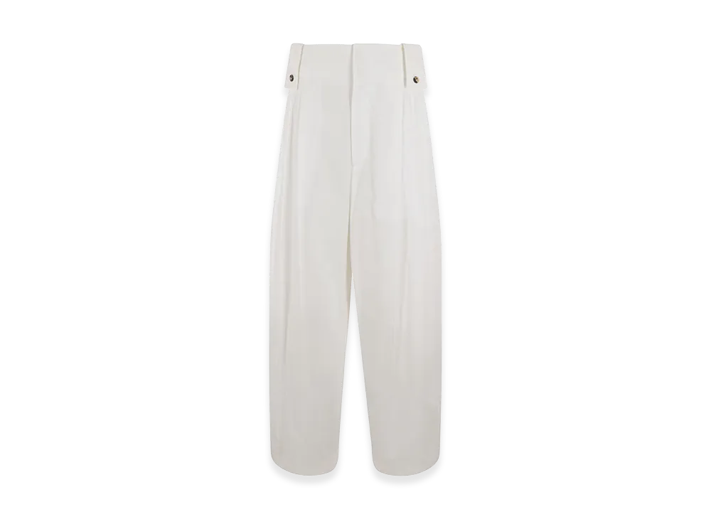 Bottega Veneta Women's Wide Leg Pants "Ivory"