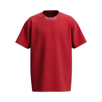 TATRAS Wand Neck Logo Print T-shirt "Red"