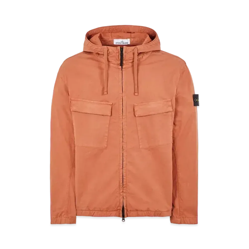 Stone Island 42610 SUPIMA Cotton Twill Stretch-TC "Red Brown"