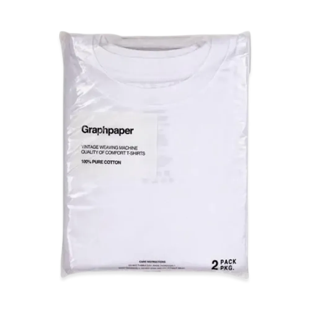 Graphpaper 2-Pack Crew Neck Tee "White"