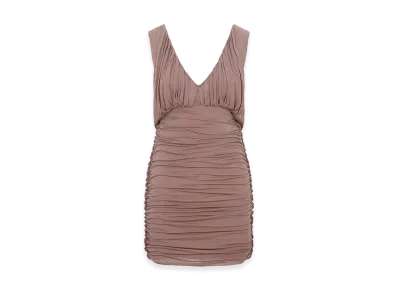 Saint Laurent Women's Vestito Drappeggiato "Pink"