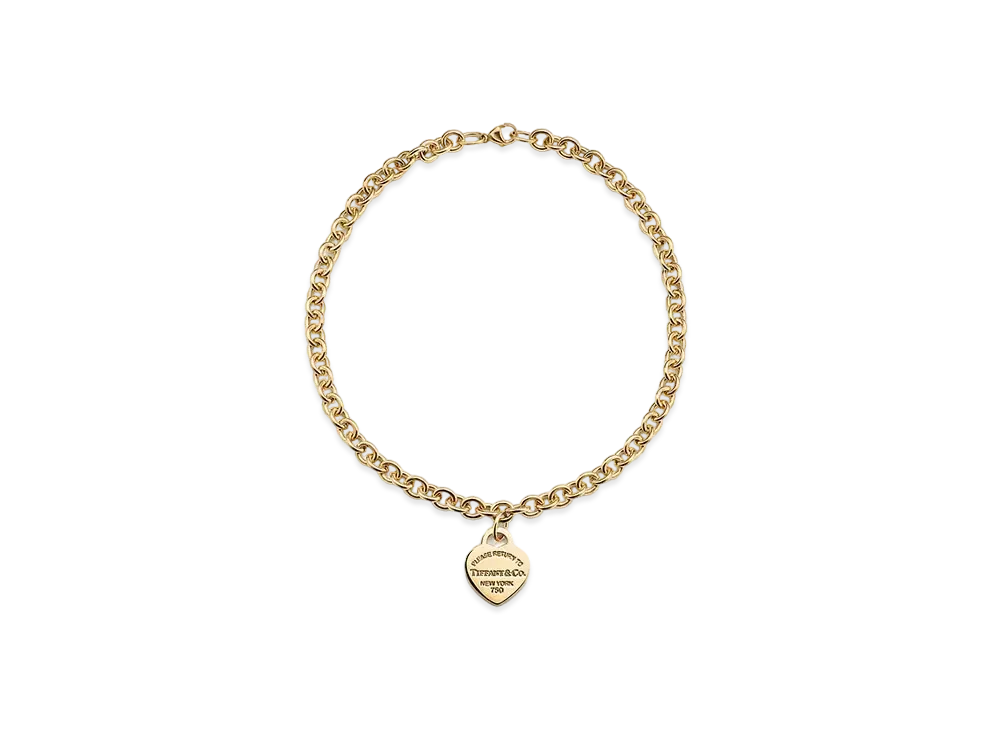Tiffany & Co. Return to Tiffany Heart Tag Necklace "Yellow Gold"