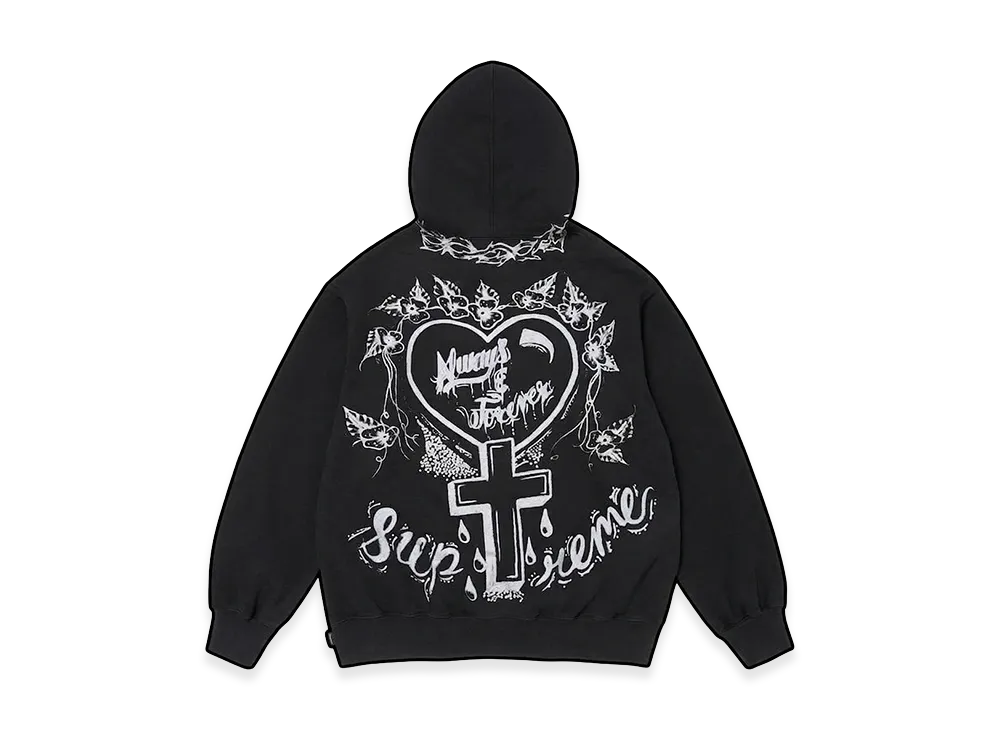 Supreme Forever Hooded Sweatshirt "Black"