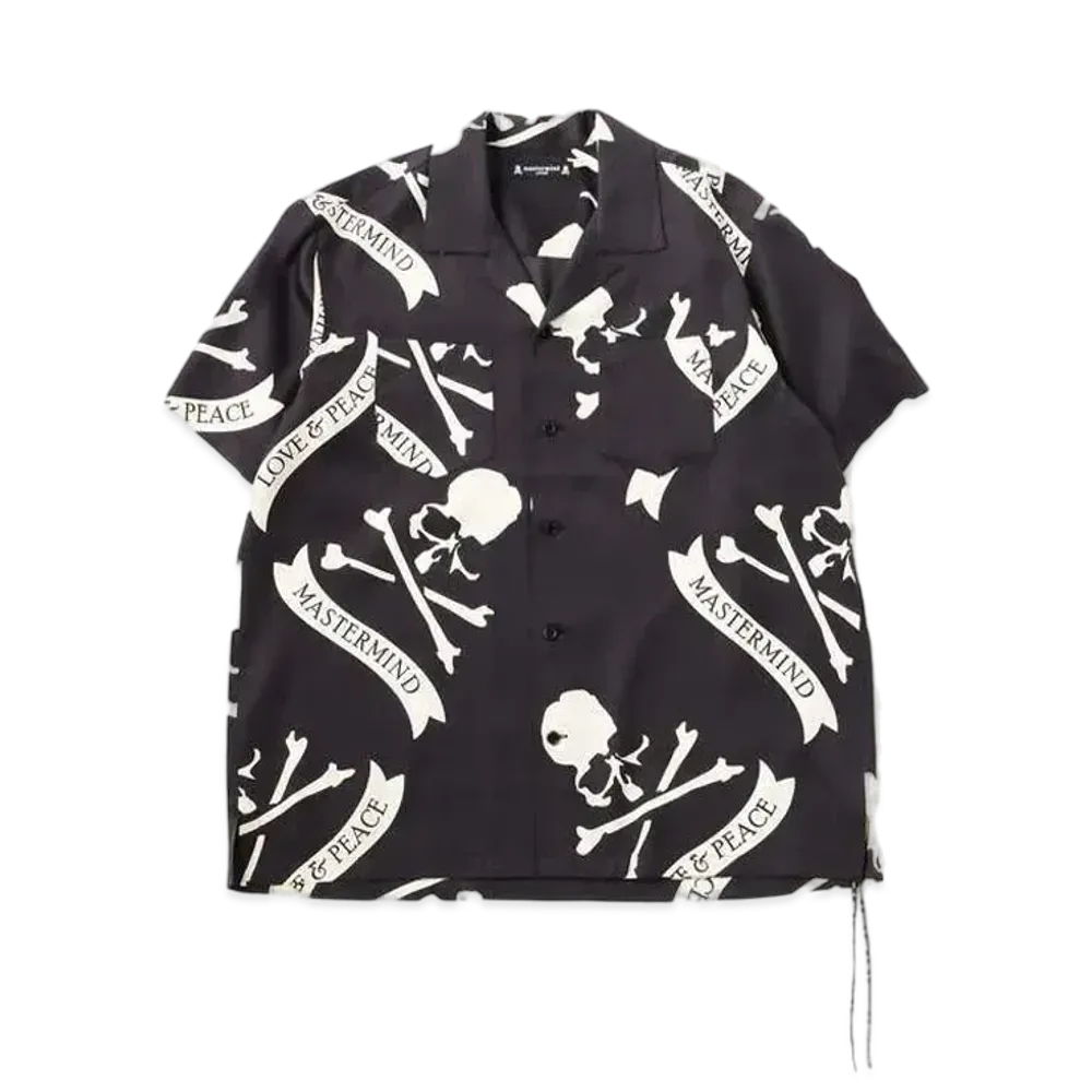 mastermind JAPAN TropicaLSkulLSilk SS Shirts "Black"