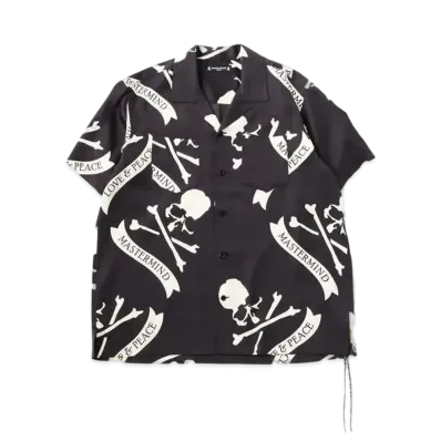 mastermind JAPAN TropicaLSkulLSilk SS Shirts "Black"